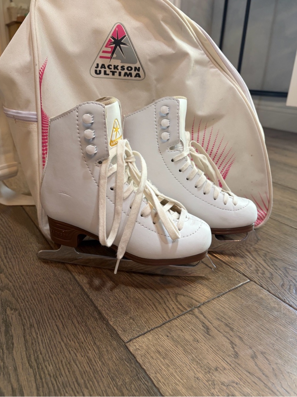 Kids Jackson Ultima White Figure Skates